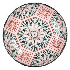 Farfurie ceramica multicolora 21x3 cm