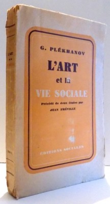 L&amp;#039;ART ET LA VIE SOCIALE par G. PLEKHANOV , 1949 foto