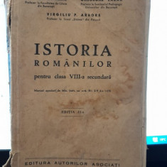 Istoria romanilor pentru clasa VIII-a secundara - Scarlat Lambrino, Gheorghe Lazar, Vergiliu P. Arbore