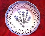 FARFURIE DECORATIVA PORTELAN CU COBALT BAVARIA DESIGN KAJ BECKMAN DECOR BOTANICA
