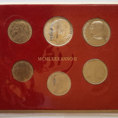 Set monede Vatican - Ioan Paul II, anul 1980-2 - G 4000