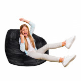 Fotoliu Puf Bean Bag tip Para L lemn negru, Updeco