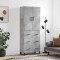 vidaXL Dulap &icirc;nalt, gri beton, 69,5x34x180, lemn compozit 3195871