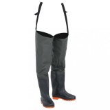 vidaXL Cizme lungi pescărești, verde &icirc;nchis, mărimea 39