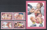 Grenada Grenadine 1989 - C&acirc;știgătorii Medaliilor Olimpice de la Seul, Serie scurta + Colita, MNH