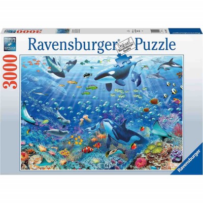 Puzzle Lumea Subacvatica Colorata, 3000 Piese foto