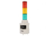 Semnalizator LED Coloană Roșu-Ambră-Verde 24V