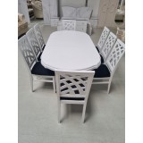 SET MARCO 1 MASA 160/195 CM + 8 SCAUNE PERSONALIZABIL PE CULORI