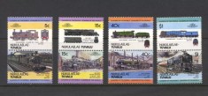 Nukulaelae-Tuvalu 1984 - Locomotive, trenuri, cai ferate, serie neuzata foto