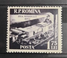 Timbre 1954 Ziua Minerului MNH foto