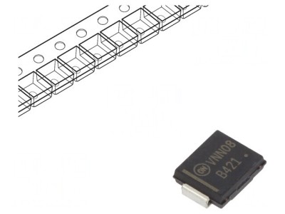 Diodă Redresoare Schottky SMD 200V 4A 35ns SMC Rola/Banda foto