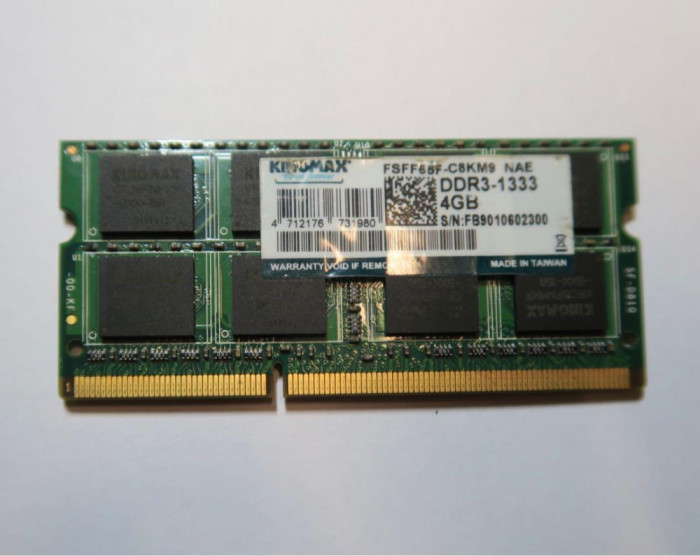 4Gb Kingmax DDR3-1333 24luni garantie fsff65f