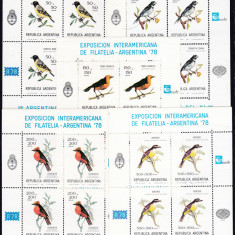 DB1 Fauna Pasari Argentina CM Fotbal 1978 5 MS x4 MNH