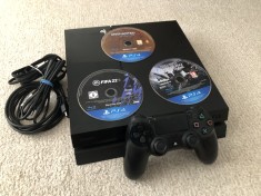PS4 PLAYSTATION 4 500GB 1 MANETA + 5 JOCURI + CABLU HDMI + FC24 MINECRAFT FIFA22 COD MW UNCHARTED 4