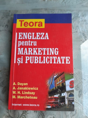 ENGLEZA PENTRU MARKETING SI PUBLICITATE - A. DAYAN foto