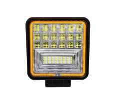 Proiector LED Lumina Ceata Iluminat Alb Galben 126W 12V 24V Flood Beam Exterior Jeep Cabina