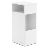 Noptiera ingusta alba SONGMICS cu sertar si 2 compartimente, 30x25x59 cm