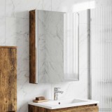 vidaXL Dulap cu oglindă pentru baie Stejar fumuriu 43 x 11,5 x 60,5 cm 889227