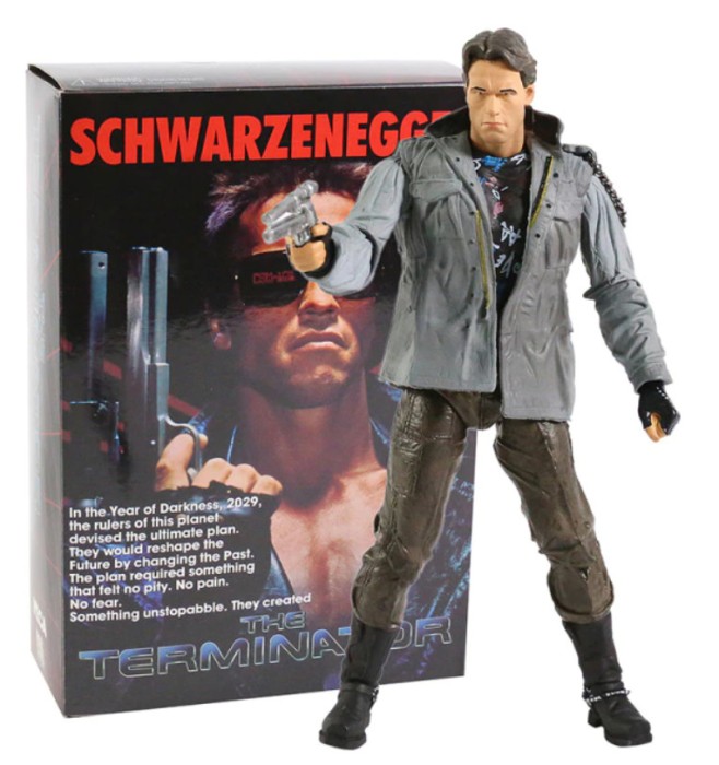 Figurina Terminator Arnold Schwarzenegger Tech Noir T-800 18 cm | Okazii.ro