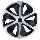 Set 4 capace roti Roco Gri-Negru R17 pentru gama auto Mercedes-Benz, Autohelix MSA