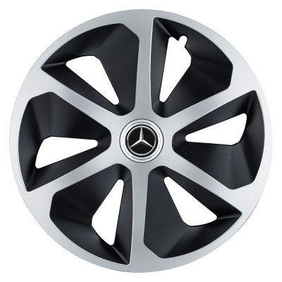 Set 4 capace roti Roco Gri-Negru R17 pentru gama auto Mercedes-Benz foto