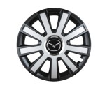 Cumpara ieftin Set 4 capace roti Flash Gri-Negru R16 pentru gama auto Mazda, Autohelix MSA