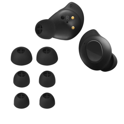Set 8 Varfuri de schimb Kwmobile pentru Sennheiser Momentum True Wireless 3, Negru, Silicon, KWM000025EH001C foto