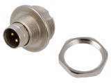 Conector M9 soclu tată aurit 125V IP67 4 PIN