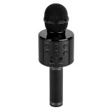 Microfon karaoke fara fir, port USB, card TF, acumulator 1200 mAh