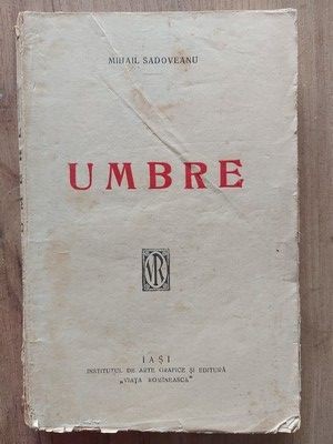 Umbre- Mihail Sadoveanu prima editie foto