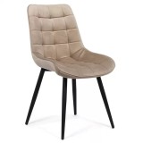 SCAUN LIVING DIN CATIFEA SI CADRUL METALIC BUC 206 BEJ