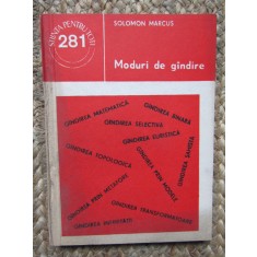SOLOMON MARCUS, MODURI DE GANDIRE