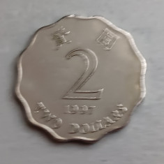 M3 C50 - Moneda foarte veche - Hong Kong - 2 dolari - 1997