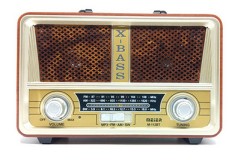 Radio retro BT USB FM ACCU 3 benzi si Telecomanda foto