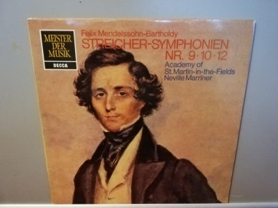 Mendelssohn- Bartholdy &amp;ndash; Symphony no 9,10,12 (1973/Decca/RFG) - Vinil/ca Nou foto