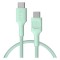 Cablu Greencell PowerStream USB-C 0.3m 100W &Icirc;ncărcare Rapidă PD Verde
