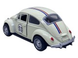 Masinuta Volkswagen Beetle metalica Herbie, scara 1:32, model retro cu sunete si lumini