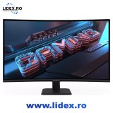 Monitor gaming curbat Gigabyte 31.5" 180Hz VA 1ms, QHD, 2560x1440, AMD FreeSync, HDMI, Port, negru