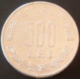 Moneda 500 Lei - ROMANIA, anul 2000 *cod 2674 - CIRCULATA, Aluminiu