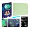 Tablita fosforescenta rescriptibila, interactiva, format A3, breloc UV inclus