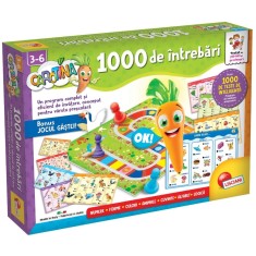 Joc educativ cu creion interactiv, Lisciani, Carotina, 1000 intrebari