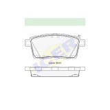 Set placute frana Icer 181963, parte montare : Punte Spate