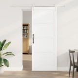 Ușa glisantă vidaXL cu set de hardware Alb 83x211 cm Lemn masiv Pin