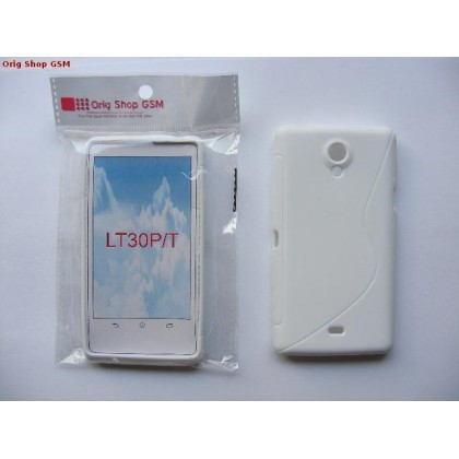 Husa Silicon S-Line Sony Xperia T (LT30p) Alba