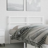 VidaXL Tăblie de pat metalică, alb, 135 cm 355446