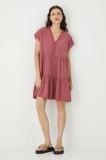 Medicine rochie culoarea roz, mini, oversize