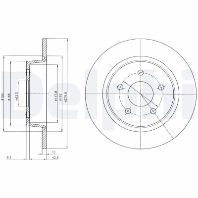 DELPHI BG4533C Disc frana foto