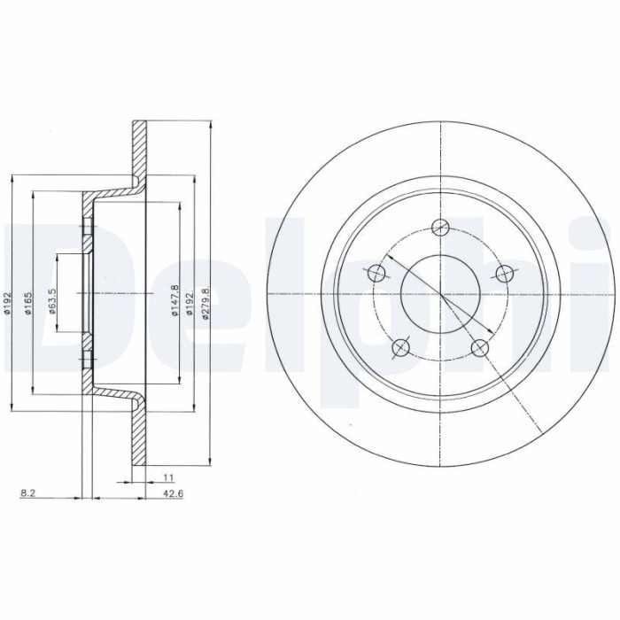 DELPHI BG4533C Disc frana