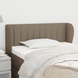 Gossi tablie de pat cu aripioare gri taupe 103x23x78/88 cm textil