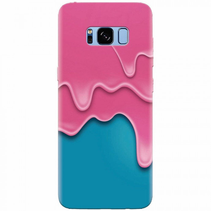 Husa silicon pentru Samsung S8 Plus, Pink Liquid Dripping